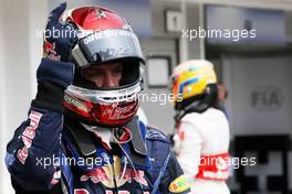 31.07.2010 Budapest, Hungary,  Sebastian Vettel (GER), Red Bull Racing gets pole position - Formula 1 World Championship, Rd 12, Hungarian Grand Prix, Saturday Qualifying