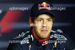 31.07.2010 Budapest, Hungary,  Sebastian Vettel (GER), Red Bull Racing - Formula 1 World Championship, Rd 12, Hungarian Grand Prix, Saturday Press Conference