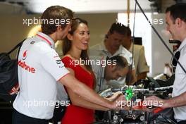 01.08.2010 Budapest, Hungary,  Jenson Button (GBR), McLaren Mercedes, Jessica Michibata (JPN) girlfriend of Jenson Button (GBR) - Formula 1 World Championship, Rd 12, Hungarian Grand Prix, Sunday