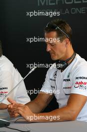 29.07.2010 Budapest, Hungary,  Michael Schumacher (GER), Mercedes GP Petronas - Formula 1 World Championship, Rd 12, Hungarian Grand Prix, Thursday Press Conference