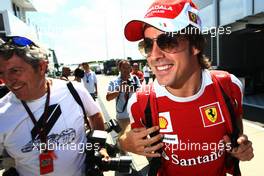 29.07.2010 Budapest, Hungary,  Fernando Alonso (ESP), Scuderia Ferrari  - Formula 1 World Championship, Rd 12, Hungarian Grand Prix, Thursday
