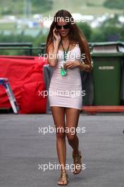 29.07.2010 Budapest, Hungary,  Jessica Michibata (JPN) girlfriend of Jenson Button (GBR) - Formula 1 World Championship, Rd 12, Hungarian Grand Prix, Thursday