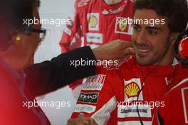 10.09.2010 Monza, Italy,  Giancarlo Minardi with Fernando Alonso (ESP), Scuderia Ferrari - Formula 1 World Championship, Rd 14, Italian Grand Prix, Friday Practice