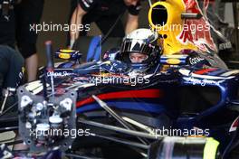 10.09.2010 Monza, Italy,  Sebastian Vettel (GER), Red Bull Racing - Formula 1 World Championship, Rd 14, Italian Grand Prix, Friday Practice