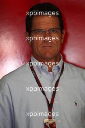 10.09.2010 Monza, Italy,  Fabio Capello (ITA) England Football team manager - Formula 1 World Championship, Rd 14, Italian Grand Prix, Friday Practice