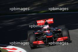 10.09.2010 Monza, Italy,  Jenson Button (GBR), McLaren Mercedes  - Formula 1 World Championship, Rd 14, Italian Grand Prix, Friday Practice