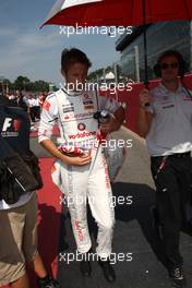 12.09.2010 Monza, Italy,  Jenson Button (GBR), McLaren Mercedes - Formula 1 World Championship, Rd 14, Italian Grand Prix, Sunday Pre-Race Grid