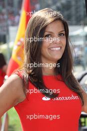 12.09.2010 Monza, Italy,  Grid girl - Formula 1 World Championship, Rd 14, Italian Grand Prix, Sunday Grid Girl
