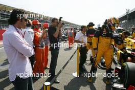 12.09.2010 Monza, Italy,  Dario Franchitti (SCO), Indycar driver - Formula 1 World Championship, Rd 14, Italian Grand Prix, Sunday Pre-Race Grid