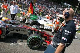 12.09.2010 Monza, Italy,  Adrian Newey (GBR), Red Bull Racing, Technical Operations Director  - Formula 1 World Championship, Rd 14, Italian Grand Prix, Sunday Pre-Race Grid