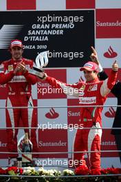 12.09.2010 Monza, Italy,  Felipe Massa (BRA), Scuderia Ferrari  - Formula 1 World Championship, Rd 14, Italian Grand Prix, Sunday Podium