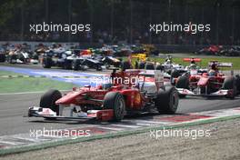 12.09.2010 Monza, Italy,  Fernando Alonso (ESP), Scuderia Ferrari  - Formula 1 World Championship, Rd 14, Italian Grand Prix, Sunday Race