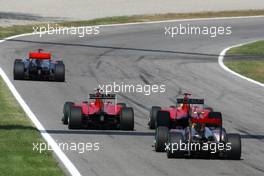 12.09.2010 Monza, Italy,  Start of the race, Fernando Alonso (ESP), Scuderia Ferrari and Felipe Massa (BRA), Scuderia Ferrar - Formula 1 World Championship, Rd 14, Italian Grand Prix, Sunday Race