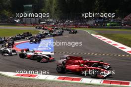12.09.2010 Monza, Italy,  Fernando Alonso (ESP), Scuderia Ferrari and Felipe Massa (BRA), Scuderia Ferrari  - Formula 1 World Championship, Rd 14, Italian Grand Prix, Sunday Race
