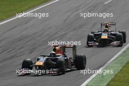 12.09.2010 Monza, Italy,  Sebastian Vettel (GER), Red Bull Racing and Mark Webber (AUS), Red Bull Racing  - Formula 1 World Championship, Rd 14, Italian Grand Prix, Sunday Race