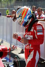 11.09.2010 Monza, Italy,  Fernando Alonso (ESP), Scuderia Ferrari in pole position - Formula 1 World Championship, Rd 14, Italian Grand Prix, Saturday Qualifying