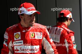 11.09.2010 Monza, Italy,  Fernando Alonso (ESP), Scuderia Ferrari, Felipe Massa (BRA), Scuderia Ferrari - Formula 1 World Championship, Rd 14, Italian Grand Prix, Saturday Qualifying