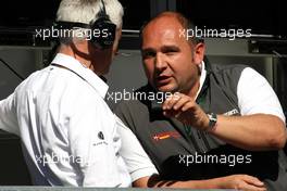 11.09.2010 Monza, Italy,  Colin Kolles (GER), Hispania Racing Team, Team Principal and Geoff Willis (GBR), Red Bull Racing, Technical Director  - Formula 1 World Championship, Rd 14, Italian Grand Prix, Saturday Practice
