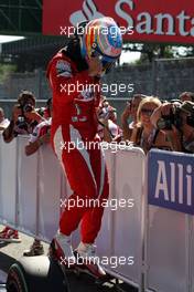 11.09.2010 Monza, Italy,  Fernando Alonso (ESP), Scuderia Ferrari in pole position - Formula 1 World Championship, Rd 14, Italian Grand Prix, Saturday Qualifying