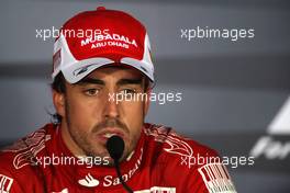 12.09.2010 Monza, Italy,  Fernando Alonso (ESP), Scuderia Ferrari - Formula 1 World Championship, Rd 14, Italian Grand Prix, Sunday Press Conference