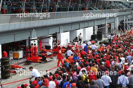 09.09.2010 Monza, Italy,  Scuderia Ferrari atmosphere - Formula 1 World Championship, Rd 14, Italian Grand Prix, Thursday
