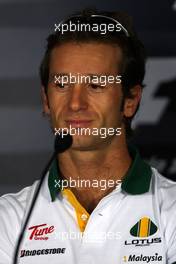 09.09.2010 Monza, Italy,  Jarno Trulli (ITA), Lotus F1 Team - Formula 1 World Championship, Rd 14, Italian Grand Prix, Thursday Press Conference