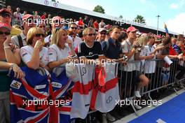 09.09.2010 Monza, Italy,  English fans - Formula 1 World Championship, Rd 14, Italian Grand Prix, Thursday