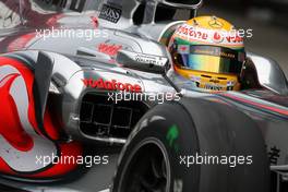 12.02.2010 Jerez, Spain,  lLewis Hamilton (GBR), McLaren Mercedes, running a sensor in the sidepods - Formula 1 Testing, Jerez, Spain