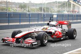 12.02.2010 Jerez, Spain,  Lewis Hamilton (GBR), McLaren Mercedes, MP4-25 - Formula 1 Testing, Jerez, Spain