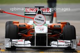 12.02.2010 Jerez, Spain,  Adrian Sutil (GER), Force India F1 Team, VJM-03 - Formula 1 Testing, Jerez, Spain