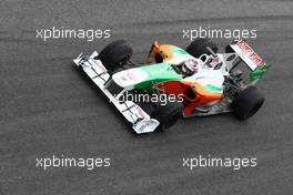 12.02.2010 Jerez, Spain,  Adrian Sutil (GER), Force India F1 Team, VJM-03 - Formula 1 Testing, Jerez, Spain