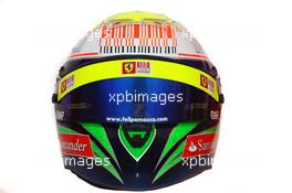12.02.2010 Jerez, Spain,  Felipe Massa (BRA), Scuderia Ferrari helmet - Formula 1 Testing, Jerez, Spain