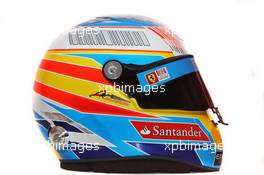 12.02.2010 Jerez, Spain,  Fernando Alonso (ESP), Scuderia Ferrari helmet - Formula 1 Testing, Jerez, Spain