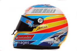 12.02.2010 Jerez, Spain,  Fernando Alonso (ESP), Scuderia Ferrari helmet - Formula 1 Testing, Jerez, Spain