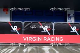13.02.2010 Jerez, Spain,  Barriers in front of Virgin Racing - Formula 1 Testing, Jerez, Spain