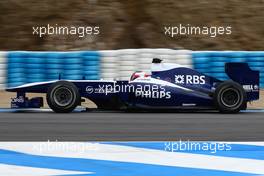 13.02.2010 Jerez, Spain,  Rubens Barrichello (BRA), Williams F1 Team, FW32 - Formula 1 Testing, Jerez, Spain