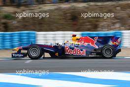 13.02.2010 Jerez, Spain,  Sebastian Vettel (GER), Red Bull Racing, RB6 - Formula 1 Testing, Jerez, Spain