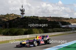 11.02.2010 Jerez, Spain,  Mark Webber (AUS), Red Bull Racing, RB5 - Formula 1 Testing, Jerez, Spain