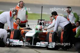 11.02.2010 Jerez, Spain,  Vitantonio Liuzzi (ITA), Force India F1 Team - Formula 1 Testing, Jerez, Spain