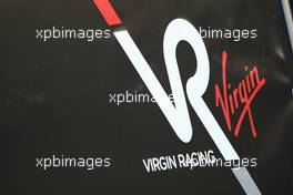 11.02.2010 Jerez, Spain,  Virgin Racing logo - Formula 1 Testing, Jerez, Spain