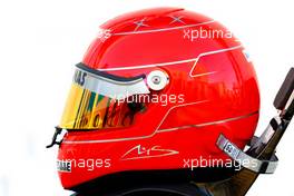 11.02.2010 Jerez, Spain,  Michael Schumacher (GER), Mercedes GP Petronas helmet - Formula 1 Testing, Jerez, Spain