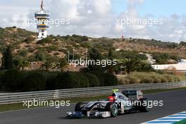 11.02.2010 Jerez, Spain,  Michael Schumacher (GER), Mercedes GP, W01 - Formula 1 Testing, Jerez, Spain