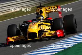 11.02.2010 Jerez, Spain,  Robert Kubica (POL), Renault F1 Team - Formula 1 Testing, Jerez, Spain