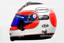 11.02.2010 Jerez, Spain,  Rubens Barrichello (BRA), Williams F1 Team helmet - Formula 1 Testing, Jerez, Spain