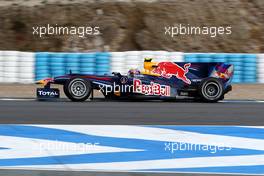 11.02.2010 Jerez, Spain,  Mark Webber (AUS), Red Bull Racing, RB5 - Formula 1 Testing, Jerez, Spain