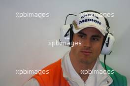 11.02.2010 Jerez, Spain,  Adrian Sutil (GER), Force India F1 Team - Formula 1 Testing, Jerez, Spain