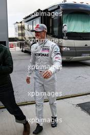 11.02.2010 Jerez, Spain,  Michael Schumacher (GER), Mercedes GP - Formula 1 Testing, Jerez, Spain