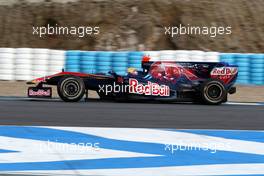 11.02.2010 Jerez, Spain,  Sébastien Buemi (SUI), Scuderia Toro Rosso - Formula 1 Testing, Jerez, Spain