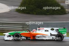 10.02.2010 Jerez, Spain,  Vitantonio Liuzzi (ITA), Test Driver, Force India F1 Team, VJM-03 - Formula 1 Testing, Jerez, Spain
