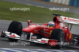 10.02.2010 Jerez, Spain,  Fernando Alonso (ESP), Scuderia Ferrari, F10 - Formula 1 Testing, Jerez, Spain